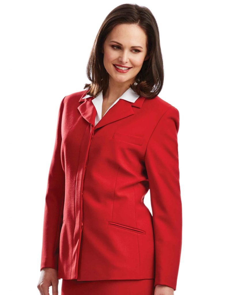 Red 2025 tailored jacket